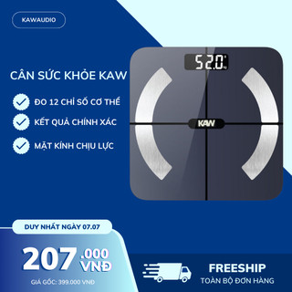  Cân Điện Tử Sức Khỏe KAW Phân Tích 12 Chỉ Số Cơ Thể Kết Nối Điện Thoại Bluetooth Bảo Hành 12 Tháng 