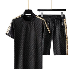 Bộ Quần Áo Thể Thao Nam Cộc Tay Quần Short Dáng Suông Chất Thun Lạnh Co Giãn 4 Chiều Set Đồ Thể Thao - OC01