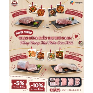 CẬN DATE (HSD từ 1 đến 2 ngày) - Ba rọi rút sườn BBQ Meat Master (400g/khay)