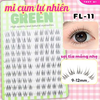 Mi Giả Cụm Sợi Tia FL11 Mi Đa Tầng GREEN Thuỷ Mi