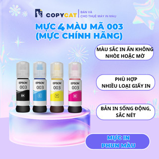 Mực In Epson mã 003 ( CHÍNH HÃNG ) Cho Máy L1110/L3110/L3150/L5190/L1216/l1210/L3216/L3210/L3250/L3256/L3210,....