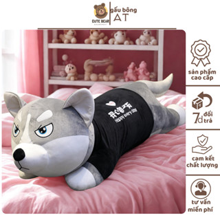  Gấu Bông Chó Husky Mặt Ngáo Nhồi Bông Hàng Cao Cấp  Thú Nhồi Bông Ôm Ngủ Xinh Xắn 