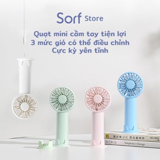 Sorf Quạt cầm tay mini 3 chế độ gió nhỏ gọn tiện lợi phù hợp cho văn phòng và sinh viên sạc Type-C