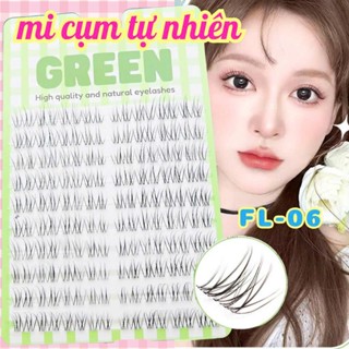 Mi Giả Cụm Sợi Tia FL06 Mi Đa Tầng GREEN Thuỷ Mi