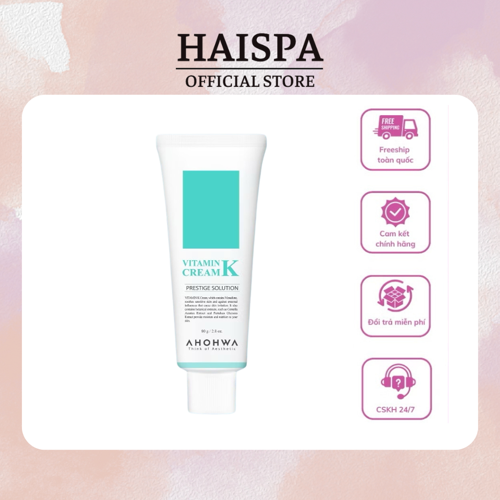 (Mini 12g) Kem Dưỡng Phục Hồi Ahohaw Vitamin K Cream Ahohwa Haisspa Kem K Ahohaw