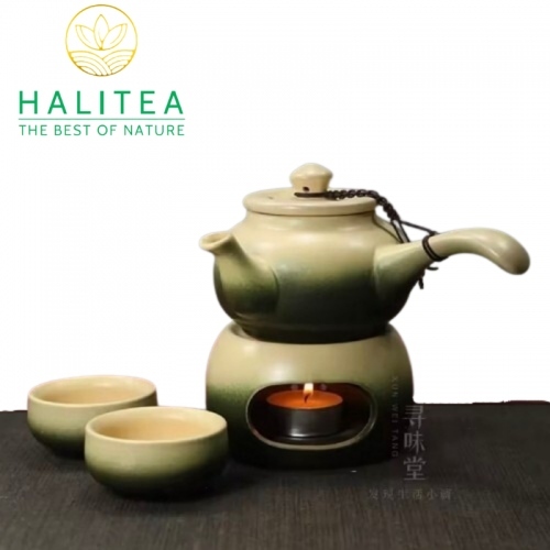 Bộ ấm Trà Sứ Cao Cấp Kiểu Nhật Đế Nến 220ml