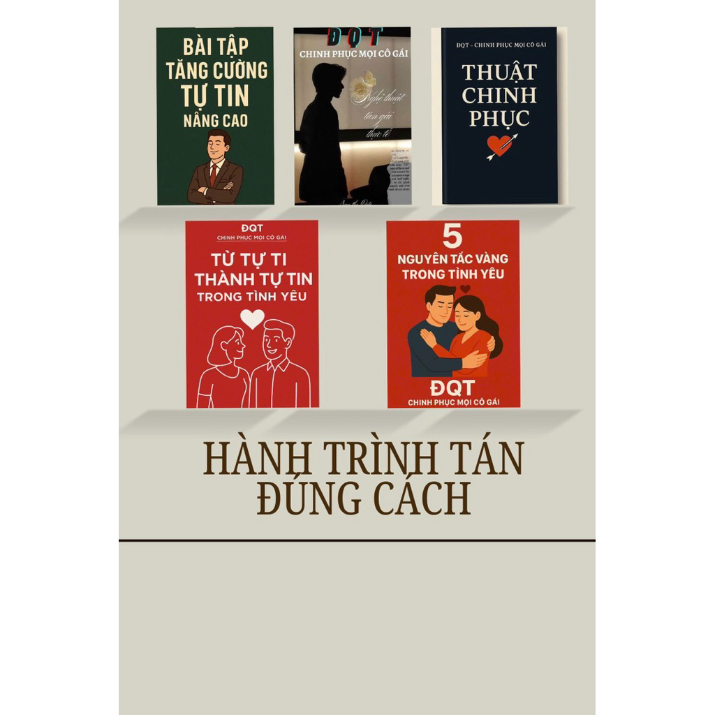 Combo 5 cuốn sổ tay: Hành Trình Tán Gái Đúng Cách