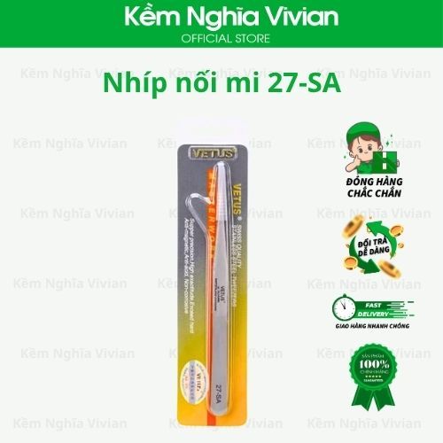 Nhíp nối mi 27-SA (trắng) - MP5465