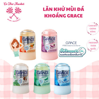  Lăn khử mùi đá khoáng Grace Natural Deodorant 70gr - Khử mùi hôi hiệu quả - CÔ THƯ MARKET 