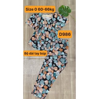 SIZE 0 ( 63-69kg) BỘ DÀI TAY BÚP,bộ lanh mặc nhà tay cọc búp quần dài F21 VNXK (Dài tay búp 63-69kg)