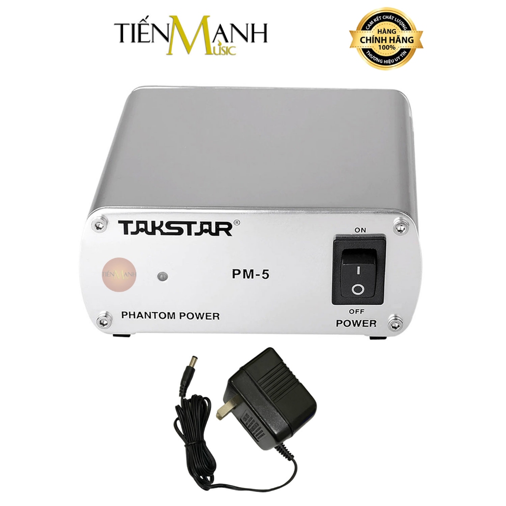 [Chính Hãng, Loại Tốt] Takstar PM-5 - Nguồn Phantom 48V Cho Micro Condenser Phòng Thu Studio PM5 Mic Microphone