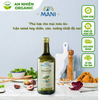  Dầu Olive Hữu Cơ Nguyên Chất Cao Cấp Mani Dầu Olive Ép Lạnh,1L 