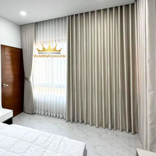 Rèm cửa chống nắng màu Xám Trắng đầy đủ kích thước cửa sổ, cửa đi, cửa chính, ngăn phòng, che gác trọ vuaremgiasi