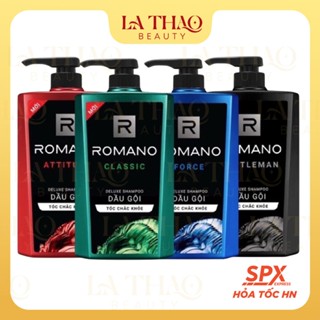 Tắm gội, dầu gôi, sữa tắm cho nam 2 trong 1 hương Nước hoa nam Romano 2in1 650g/chai