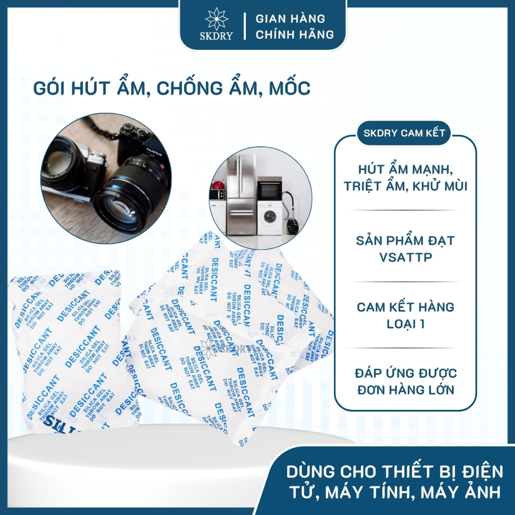 [HÚT ẨM CAO CẤP] GÓI HÚT ẨM SILICA GEL