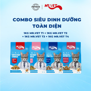Thức ăn cho mèo Mrvet COMBO SIÊU DINH DƯỠNG TOÀN DIỆN cân bằng dinh dưỡng, hỗ trợ sức khỏe tim mạch