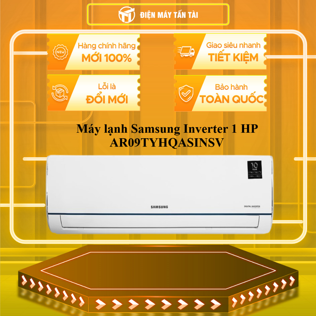 AR09TYHQASIN - Máy lạnh Samsung Inverter 1 HP AR09TYHQASIN - GIAO TOÀN QUỐC