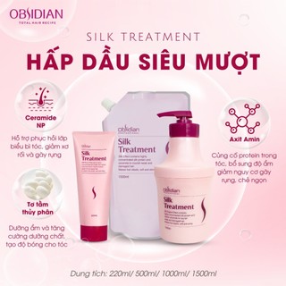 Hấp Dầu Dưỡng Tóc Siêu Mềm Mượt Obsidian 1500ml