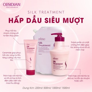 Hấp Dầu Dưỡng Tóc Siêu Mềm Mượt Obsidian 1500ml
