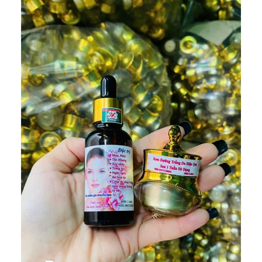 Combo Tái Tạo Da Gia Truyền Giúp Da Căng Bóng Mịn Màng Sạch Nám Mụn Tàn Nhang