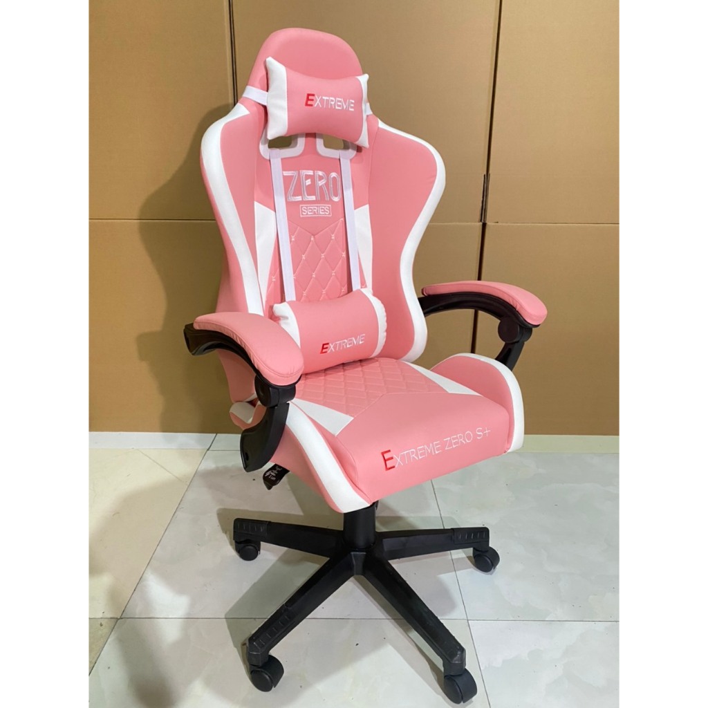 Ghế Gaming EXTREME ZERO S+ chân xoay ngả lưng 160 – Màu Hồng