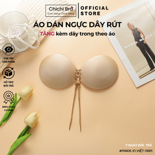  Áo Ngực Dán Nâng Ngực Dây Rút Mút Độn 3cm Hỗ Trợ Nâng Ngực Tạo Khe Tự Nhiên Chichi Bra 0126 