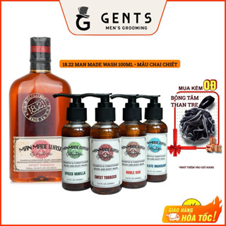 Sữa tắm, dầu gội xả 3 in 1 cho nam 18.21 Man Made WASH 100ml / 250ml - Hương nước hoa lưu hương lâu