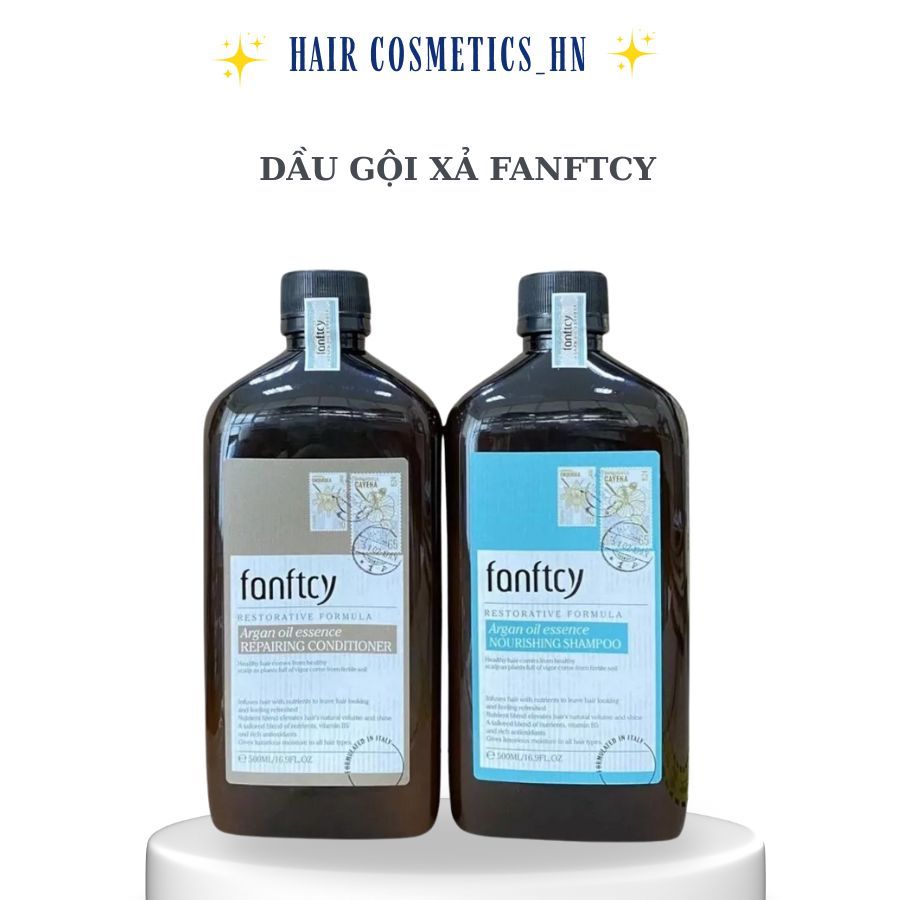 Dầu gội xả Fanftcy xả ngăn rụng tóc, dưỡng tóc, hương thơm nước hoa cặp 500ml