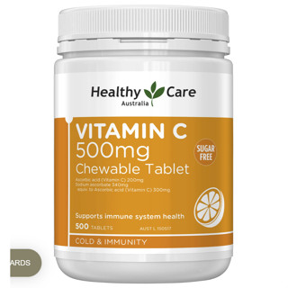 Viên uống bổ sung Vitamin C  Healthy Care Vitamin C 500mg, 500 viên ( VTM C HC 500 viên )