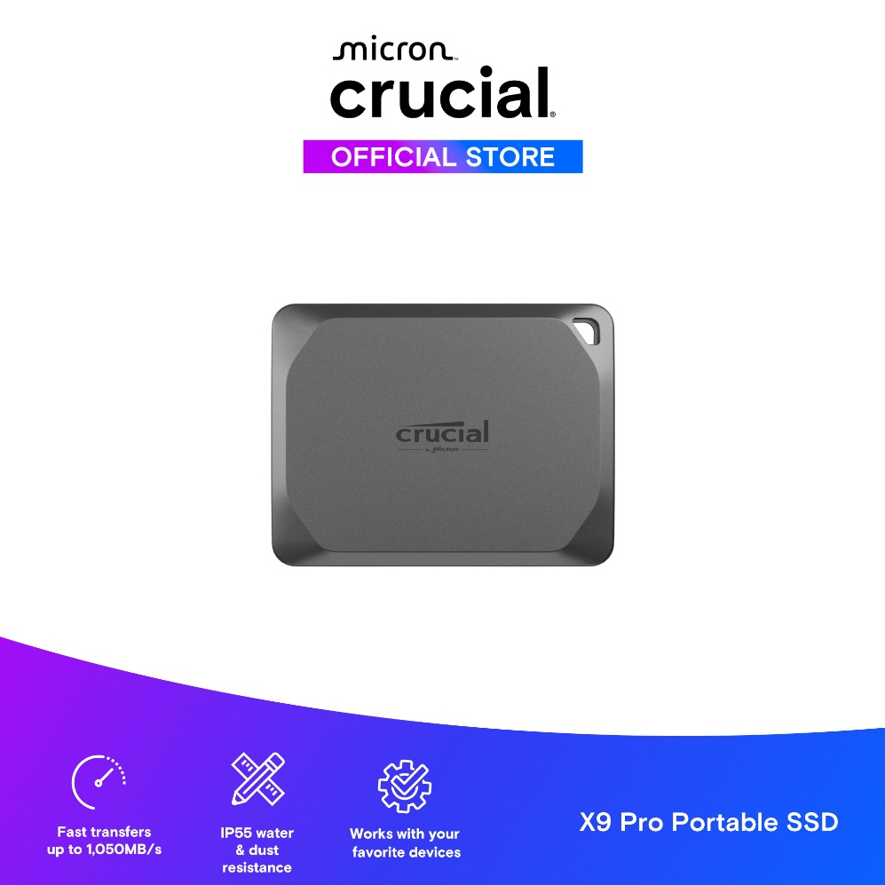 Ổ cứng di động CT1000X9PROSSD9 Crucial X9 Pro Portable SSD 1TB-   Hàng chính hãng