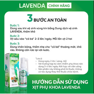 Combo LAVENDA - Xịt Rửa Phụ Khoa
