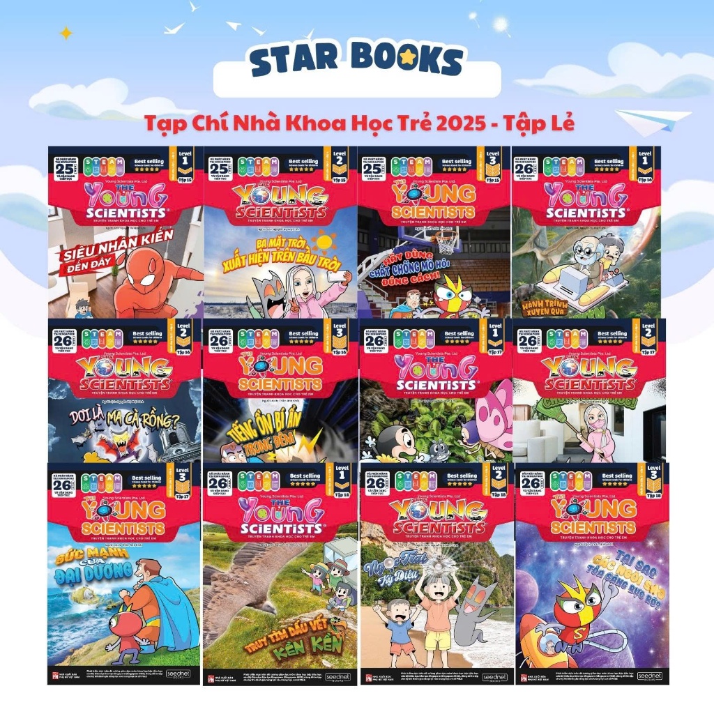 Sách Tạp Chí The Young Scientists Phát Hành Năm 2025 - Truyện Tranh Khoa Học Steam Cho Trẻ Em