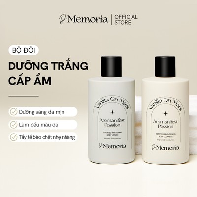 Bộ Đôi Sữa Tắm Và Dưỡng Thể Trắng Da Hương Nước Hoa Thư Giãn De Memoria 300ml/chai