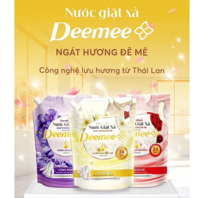 Nước giặt xả Deemee 1950ml.