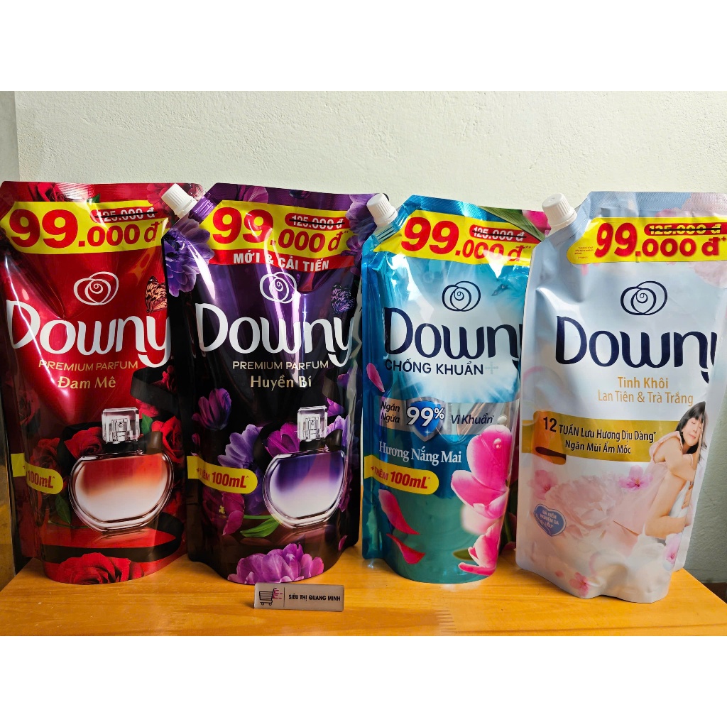 Túi Nước Xả Vải Downy Đủ Màu 1.45L - 1.6L
