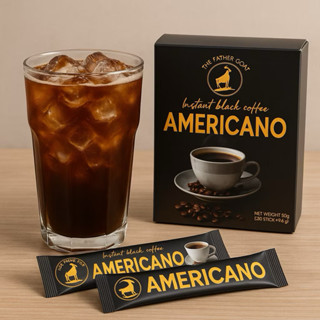  Cà Phê Đen hoà tan Nguyên chất Americano Không Đường hỗ trợ giảm cân 