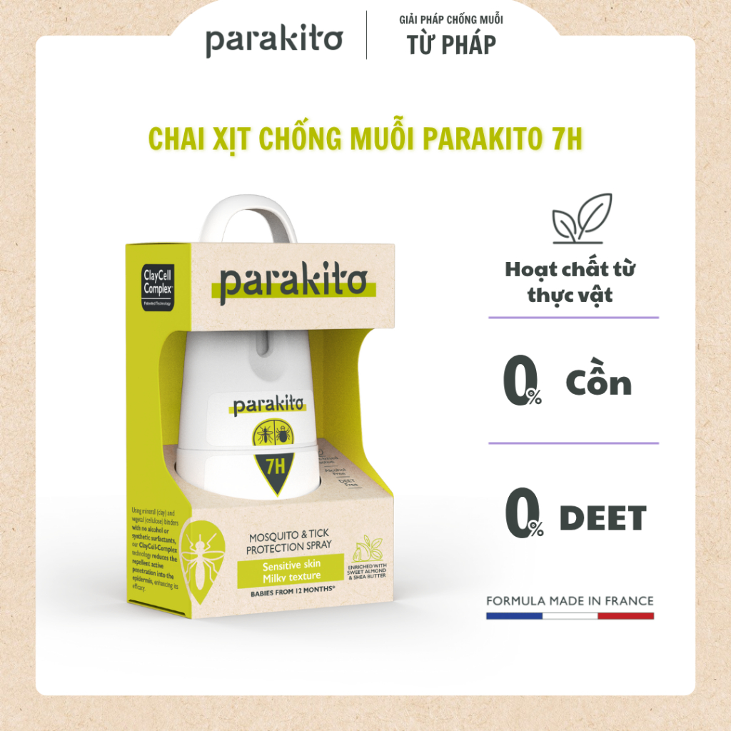 Chai xịt chống muỗi PARAKITO