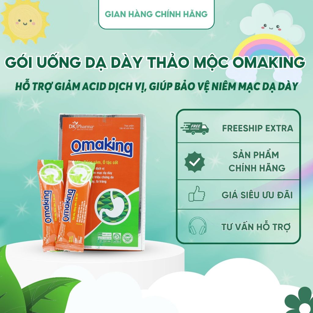Gói Uống Dạ Dày Thảo Mộc Omaking-DK PHARMA