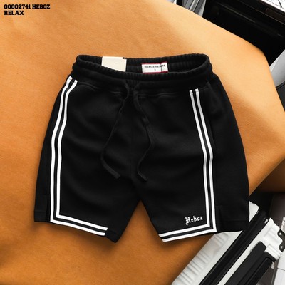 Quần short nam Heboz pique line 3M, quần đùi nam lưng thun cao cấp - 00002741