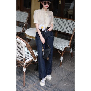    BOHEE   - Quần jean túi trước màu xanh than - Q152 