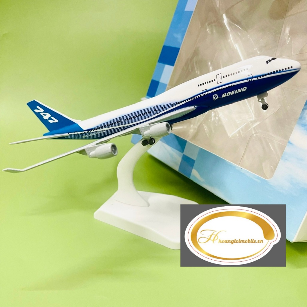 MÔ HÌNH MÁY BAY BOEING 747, MÔ HÌNH KIM LOẠI CAO CẤP 20CM CÓ BÁNH XE mới nhất 2023