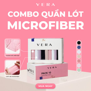  Combo 10 quần lót nữ mát mịn co giãn thoải mái kháng khuẩn VERA 6323  Giao màu ngẫu nhiên  