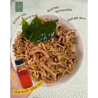 Nem bì/ bì miền Tây thơm ngon nhà xắt trộn KÈM NƯỚC MẮM KẸO_chỉ hỏa tốc HCM