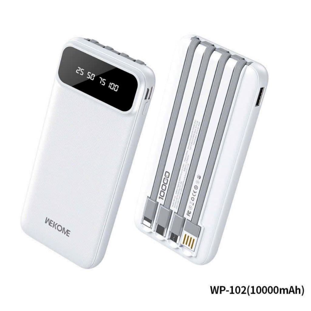 [SẢN PHẨM CHÍNH HÃNG] SẠC DỰ PHÒNG WEKOME WP-103 20000MAH TÍCH HỢP DÂY SẠC TIỆN LỢI ĐA THIẾT BỊ