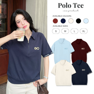 Áo Polo MONARQUE ECOCHIC Logo Cao su 3D Bo Gấu Nhẹ Bo Tay Rib Dệt Chữ Chính Hãng Unisex Nam Nữ Định Lượng 260grm B164