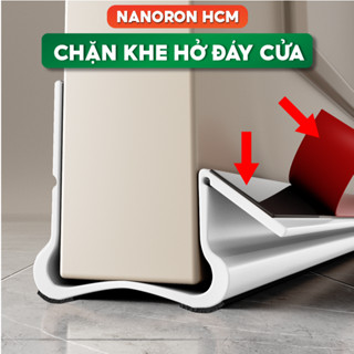 Ron chặn khe cửa chống thoát hơi máy lạnh có lớp lông nhung bảo vệ mặt sàn NANORON