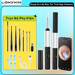 Dụng cụ lấy ráy tai Lokykin có gắn camera hình ảnh sắc nét an toàn dùng cho người lớn và trẻ con