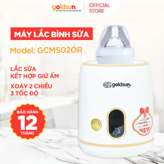 Máy lắc bình sữa GOLDSUN GCMS02OR, xoay đảo chiều 360˚ phù hợp nhiều loại bình, không tạo bọt khí, không vón cục