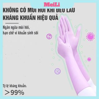 Hộp 20 đôi gang tay cao su cổ dài - Găng Tay  Nhà Bếp Cao Cấp Siêu Dai Không Mùi An Toàn Sử Dụng Nhiều Lần (tuyển sỉ)