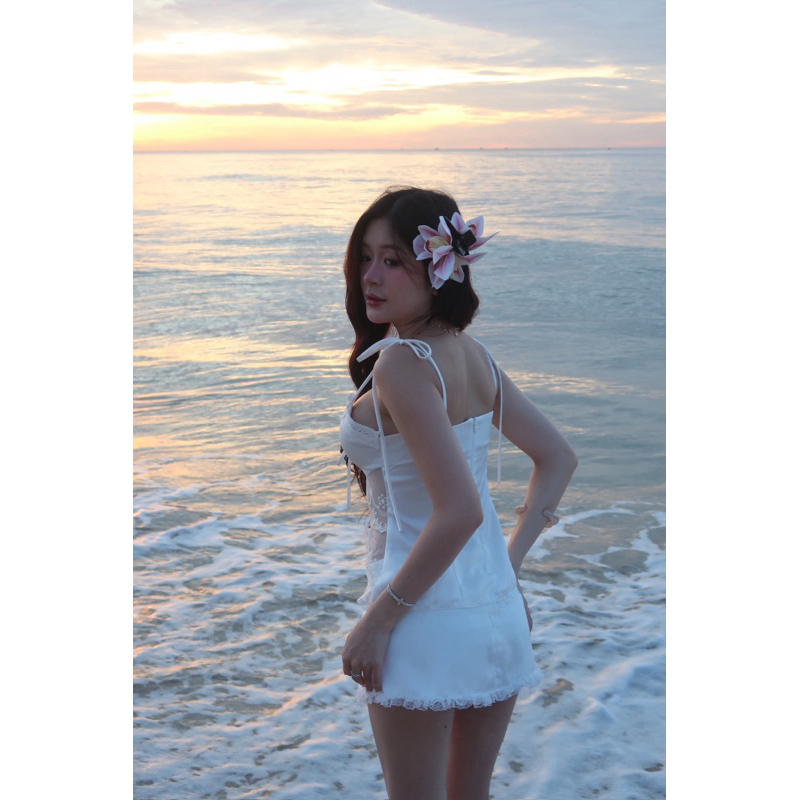 Áo 2 dây ren phối lụa Kusum Top - ByVee Style | BigBuy360 - bigbuy360.vn